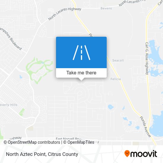 North Aztec Point map