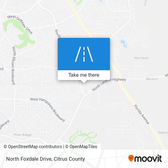 North Foxdale Drive map