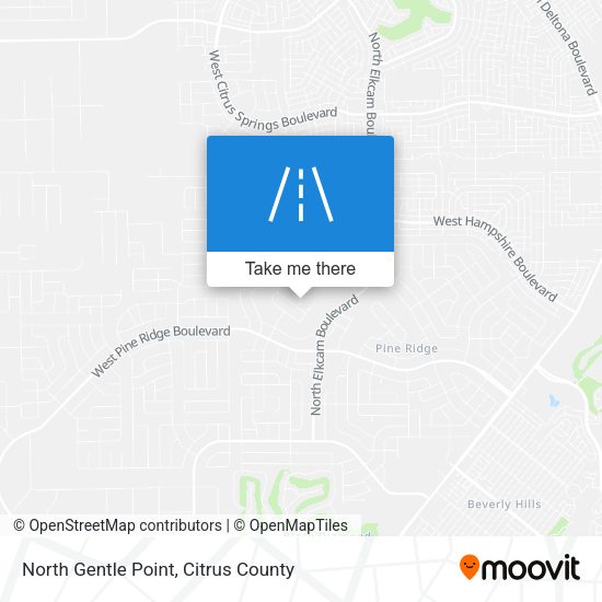 North Gentle Point map
