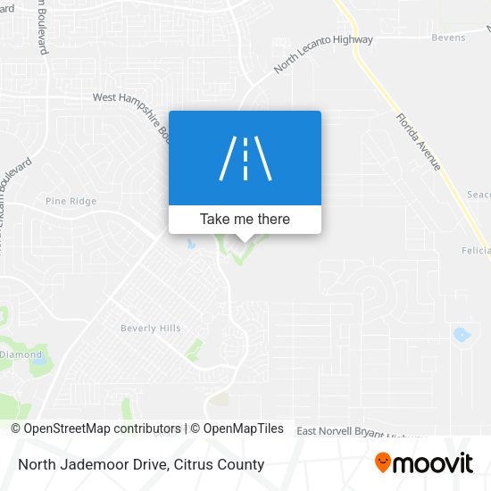 North Jademoor Drive map