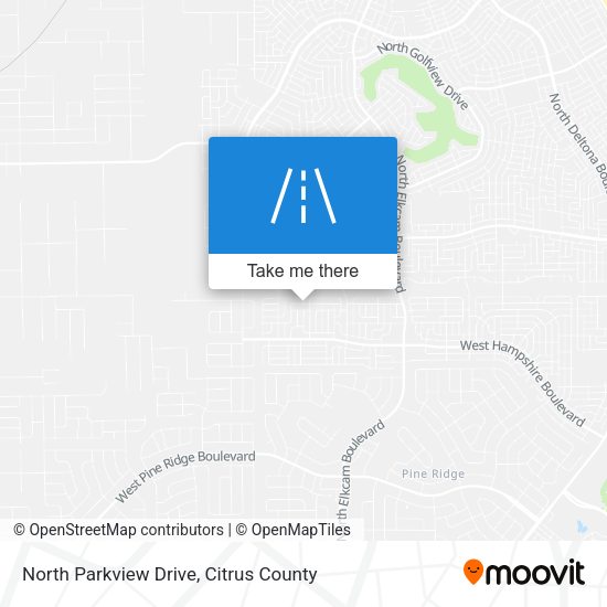 North Parkview Drive map