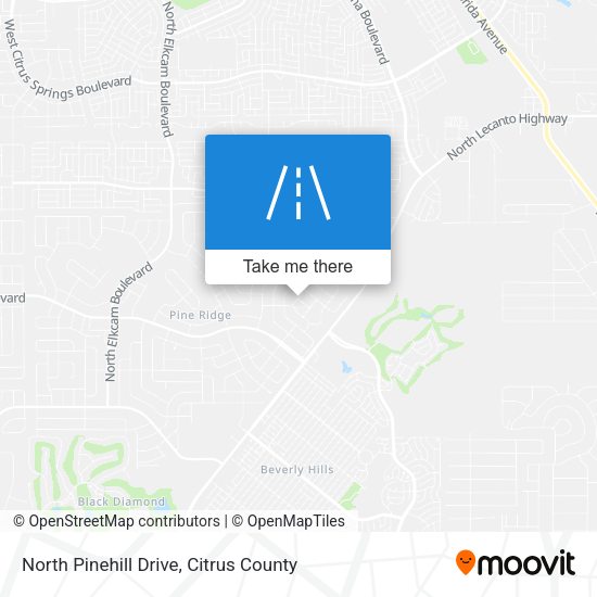 North Pinehill Drive map