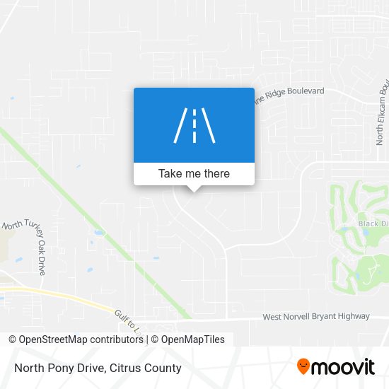 North Pony Drive map