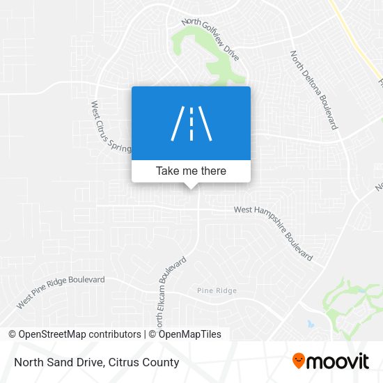 North Sand Drive map