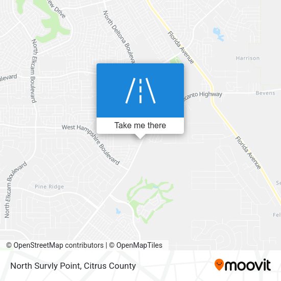 North Survly Point map