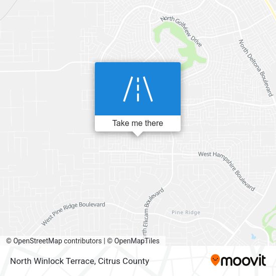 North Winlock Terrace map