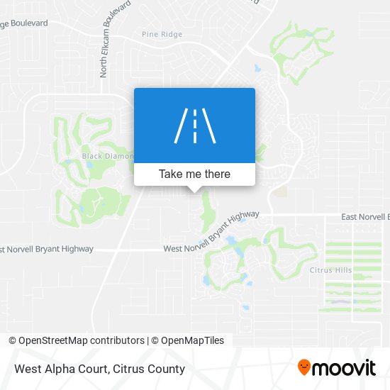 West Alpha Court map