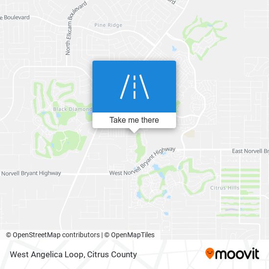 West Angelica Loop map