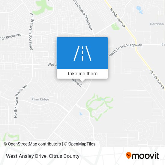 Mapa de West Ansley Drive