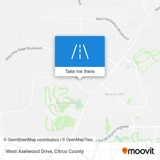 West Axelwood Drive map