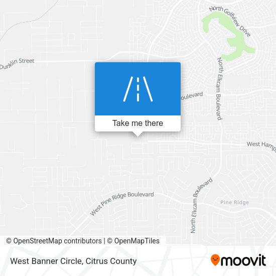 West Banner Circle map