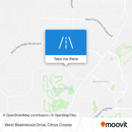 West Beamwood Drive map
