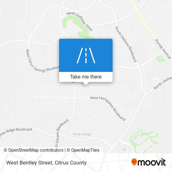 West Bentley Street map