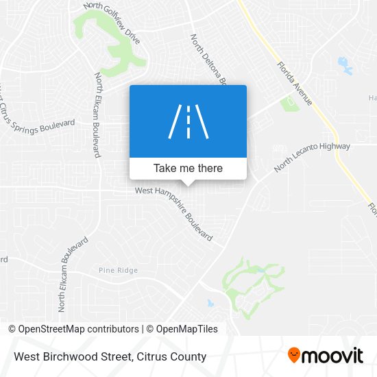 West Birchwood Street map