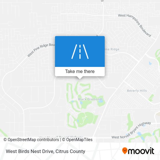 West Birds Nest Drive map