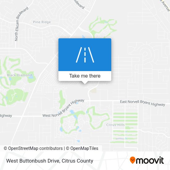Mapa de West Buttonbush Drive