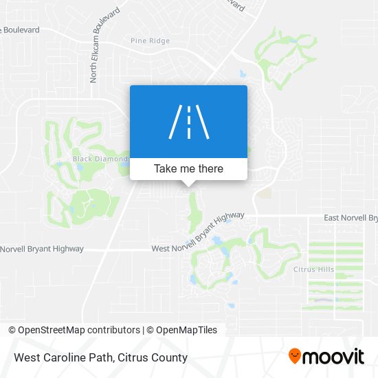 West Caroline Path map