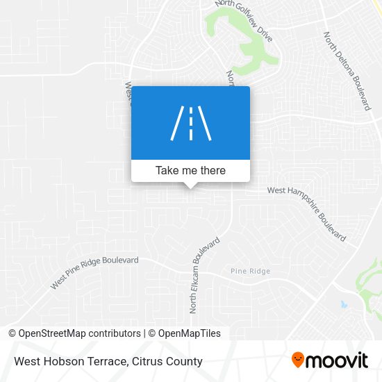 West Hobson Terrace map