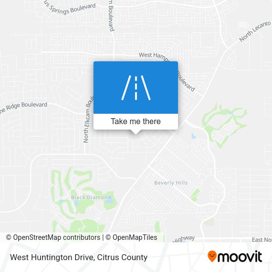 Mapa de West Huntington Drive