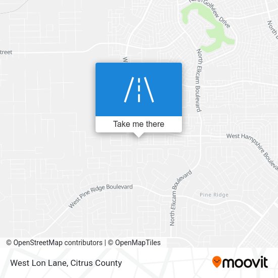 West Lon Lane map