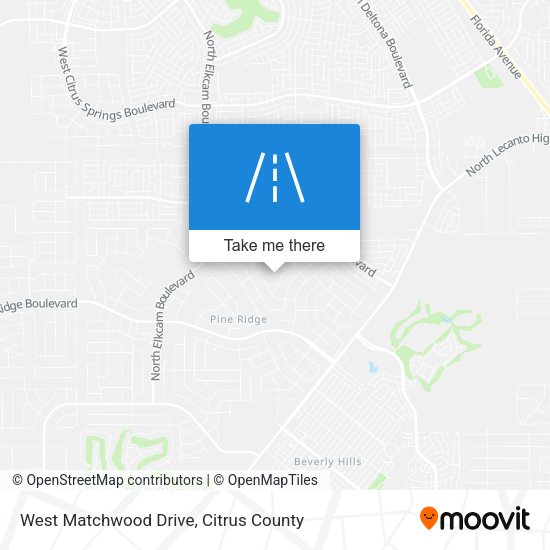 Mapa de West Matchwood Drive