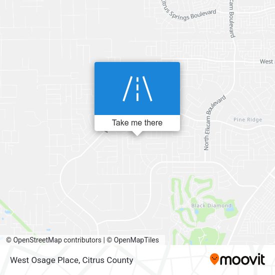 West Osage Place map