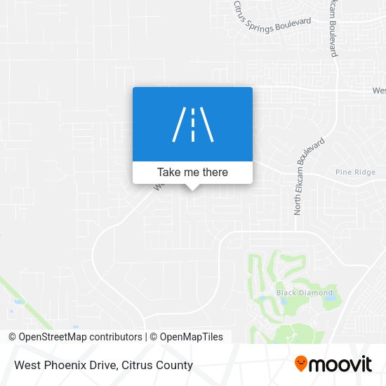 Mapa de West Phoenix Drive