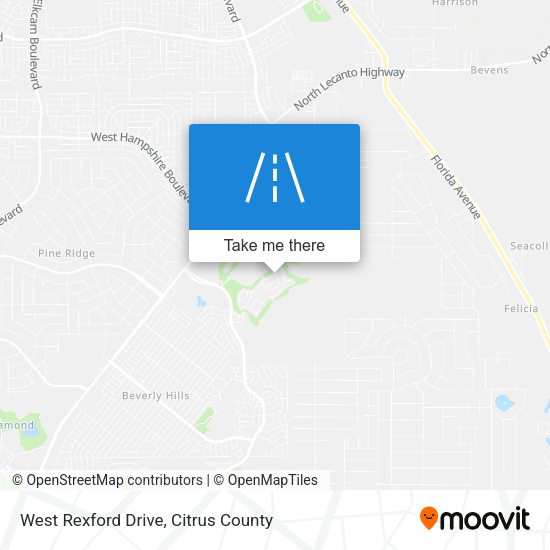 Mapa de West Rexford Drive
