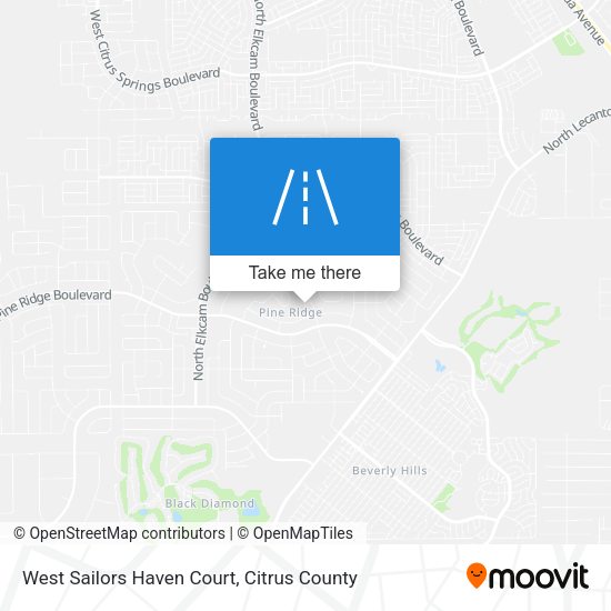 West Sailors Haven Court map