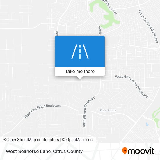 West Seahorse Lane map
