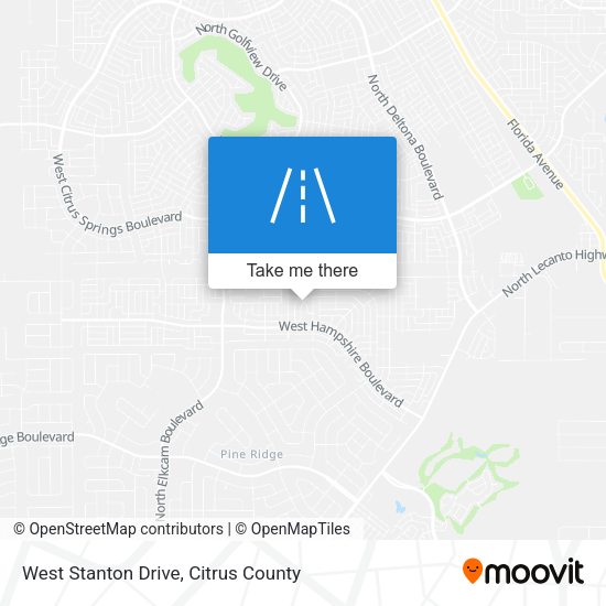 West Stanton Drive map