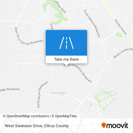 Mapa de West Swanson Drive
