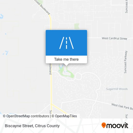 Biscayne Street map
