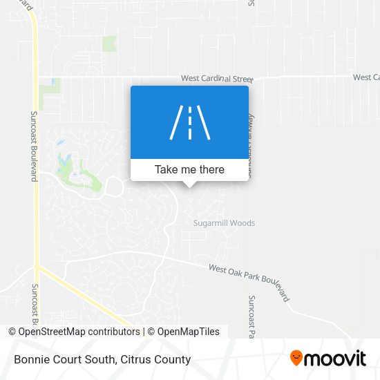Bonnie Court South map