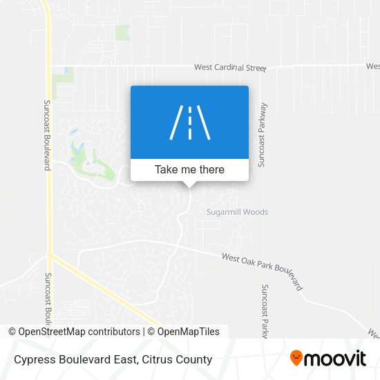 Cypress Boulevard East map