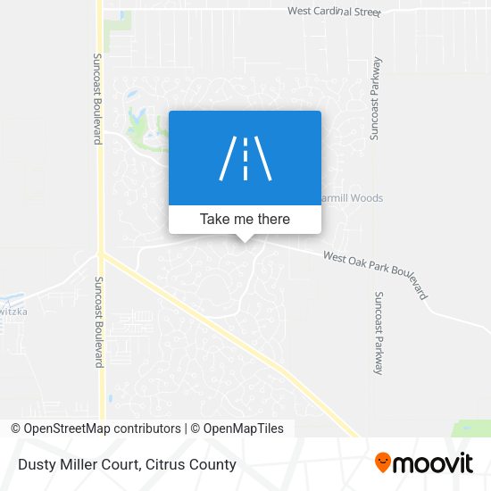 Dusty Miller Court map