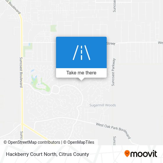 Hackberry Court North map