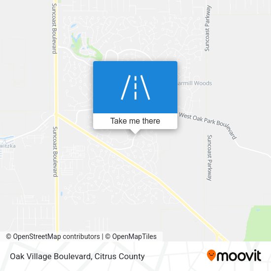 Oak Village Boulevard map