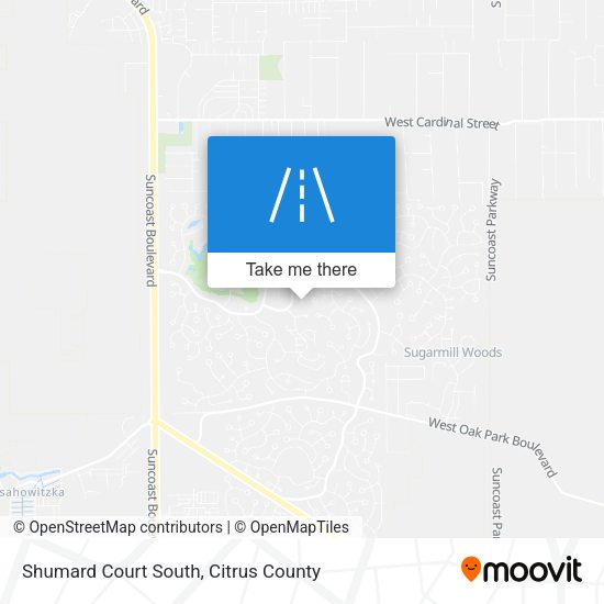 Shumard Court South map