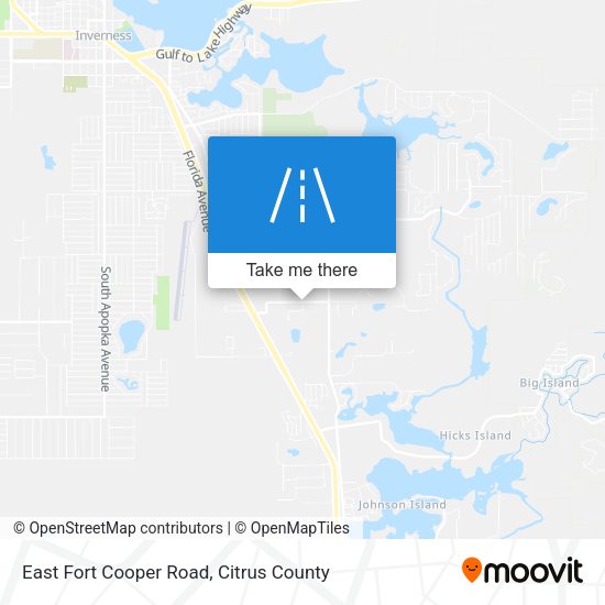 East Fort Cooper Road map