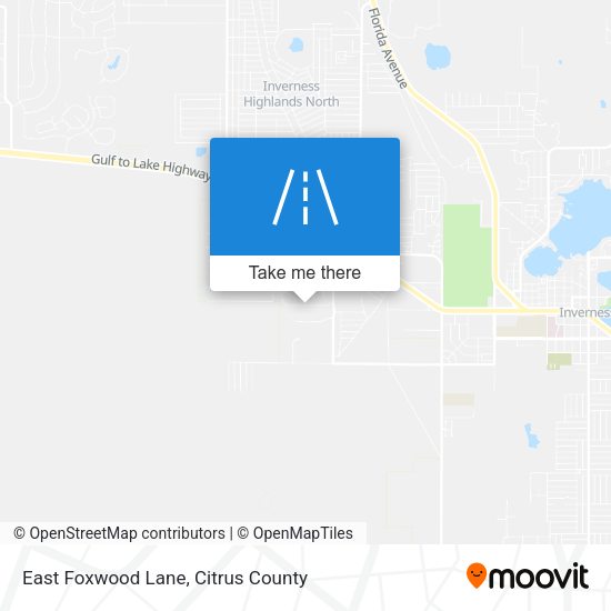 East Foxwood Lane map
