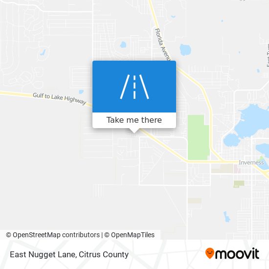 East Nugget Lane map