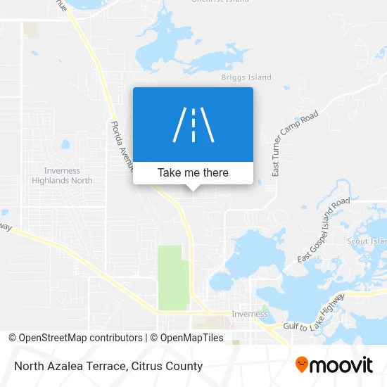 North Azalea Terrace map