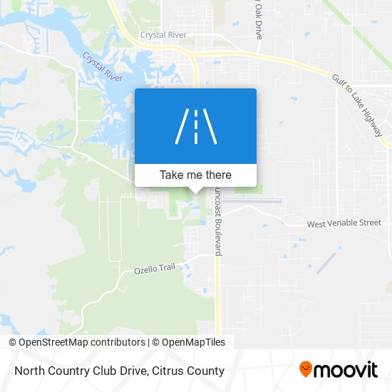 North Country Club Drive map