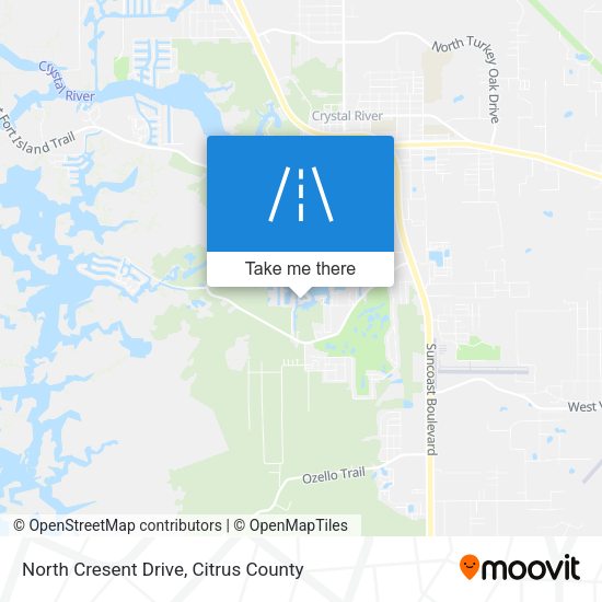 North Cresent Drive map