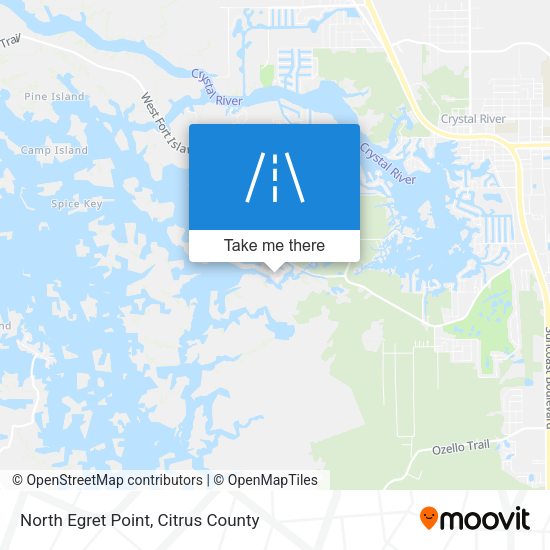 North Egret Point map