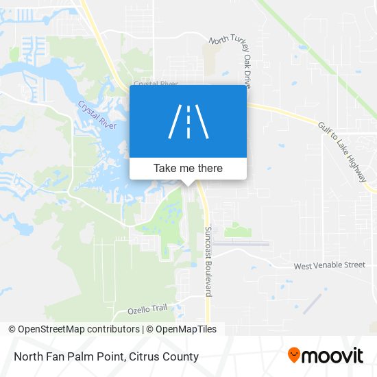 North Fan Palm Point map