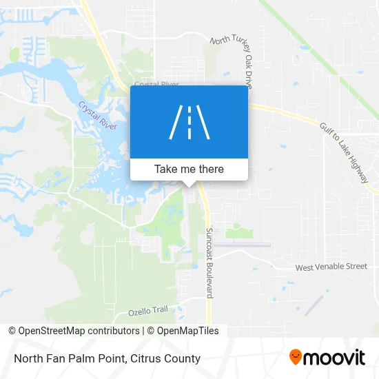 North Fan Palm Point map
