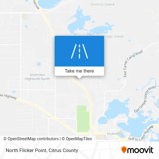 North Flicker Point map