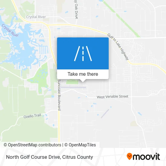 North Golf Course Drive map